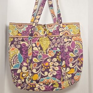 Vera Bradley Large Shoulder/Tote Plum Crazy Retired